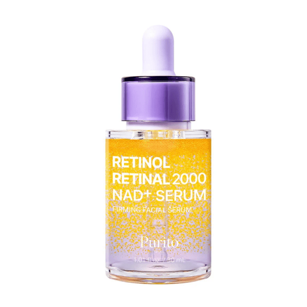 Purito Seoul Retinol Retinal 2000 NAD+ Serum – veido serumas su retinoliu, retinaliu ir NAD+, 30 ml