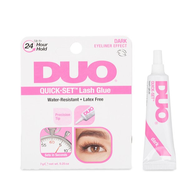 Ardell Duo Quick-Set Dark blakstienų klijai, juodi, 7 g