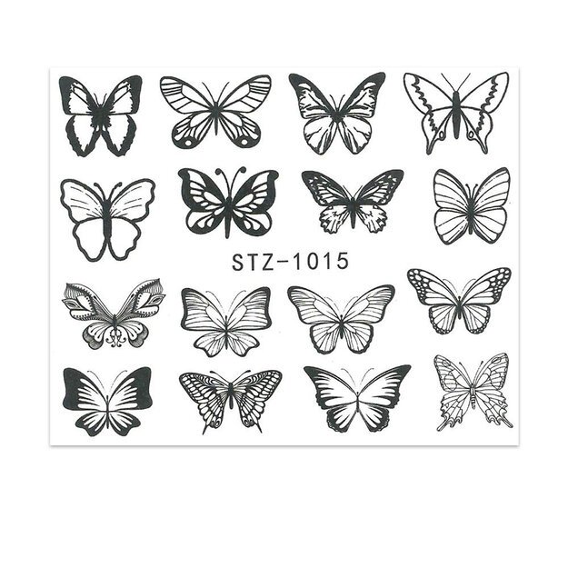 Vandeniniai lipdukai manikiūrui STZ-1015