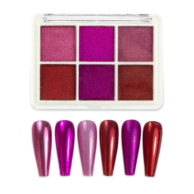 Stiklo efekto pudra nagų dekoravimui Nr. 6 Stiklo efekto pudra nagų dekoravimui Nr. 6