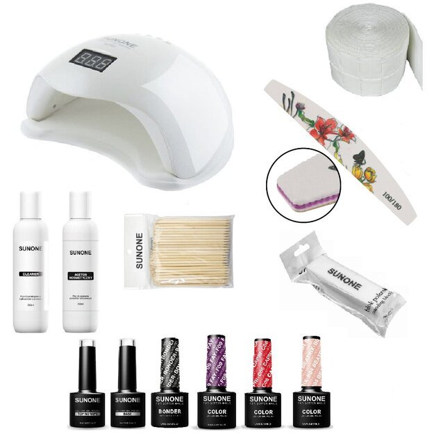 Rinkinys geliniam nagų lakavimui Sunone N12 Rinkinys geliniam nagų lakavimui Sunone N12