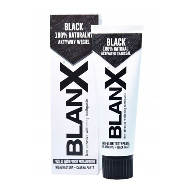 BlanX Black balinamoji dantų pasta su aktyvintąja anglimi, 75 ml