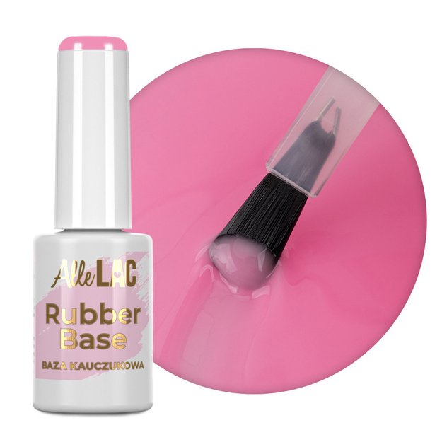 AlleLac Pink Punch Nr. 4 kaučiukinė bazė su spalva HEMA/Di-HEMA Free, 7 g