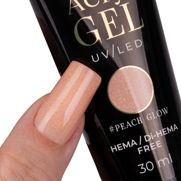 Poligelis akrilo gelis Molly Nails, Peach Glow, 30 ml 1
