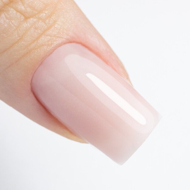 Gelinio nagų lako viršutinis sluoksnis Top Milky No Wipe Nude NTN, 7 g 2