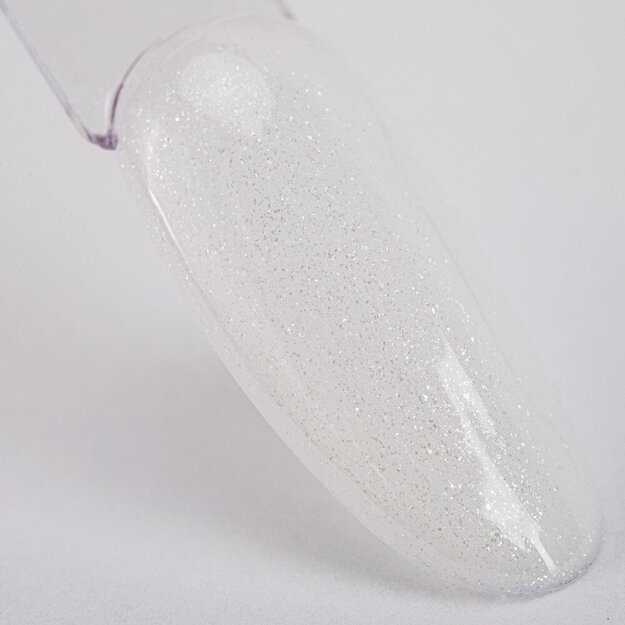 Bazinis sluoksnis manikiūrui Molly Nails Milky Builder Base Pearly, 10 g 1