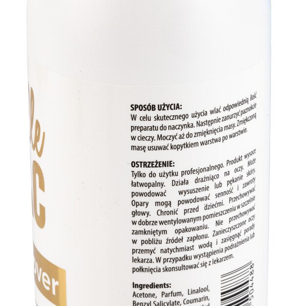 Gelinio nagų lako tirpiklis AlleLac Remover, 500 ml 1