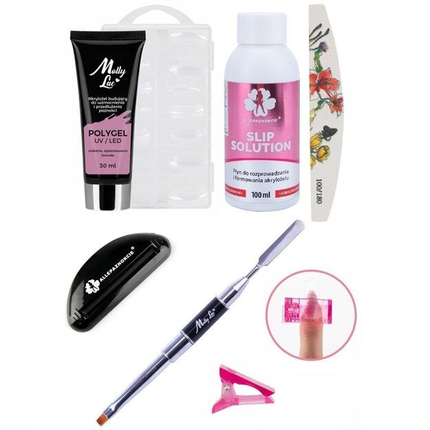 Polygel rinkinys nagų priauginimui Bean Paste
