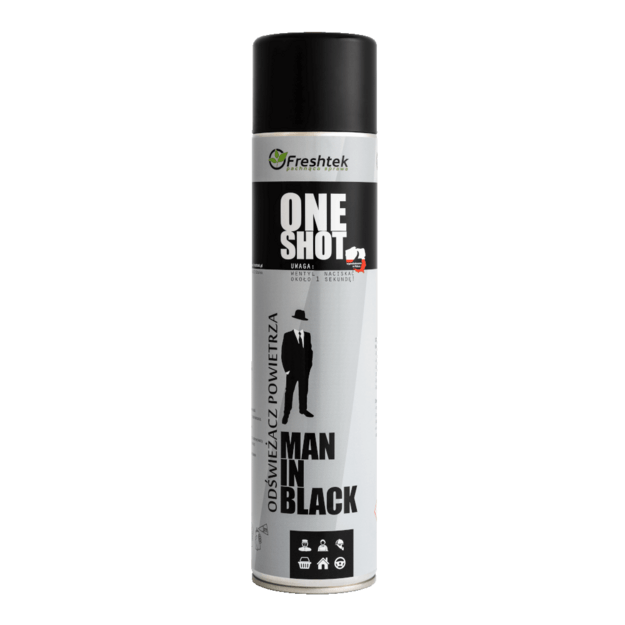 Freshtek ONE SHOT Man in Black – koncentruotas oro gaiviklis, 600 ml