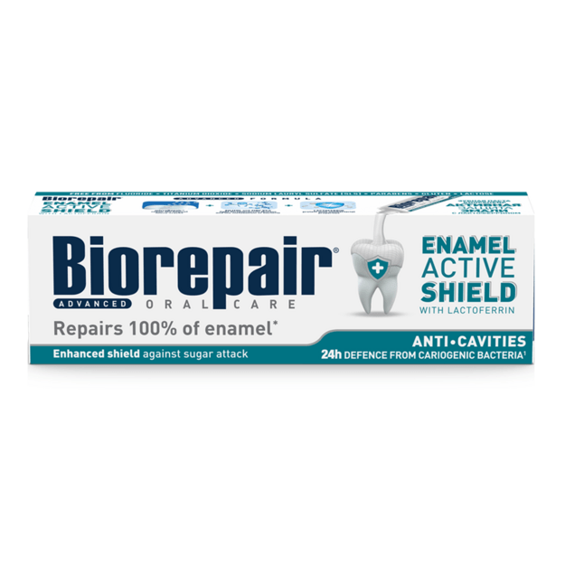 Biorepair Enamel Active Shield dantų pasta, 75 ml