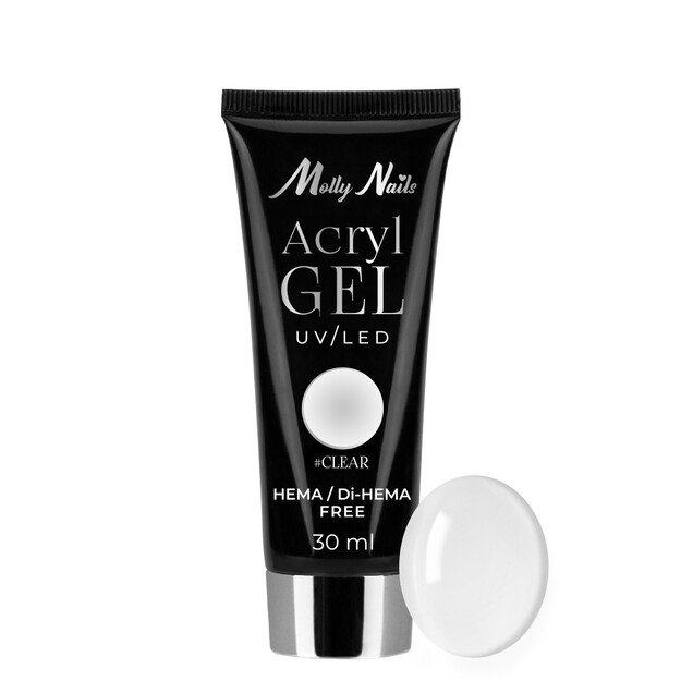 Polygelis MollyNails Clear, 30 ml