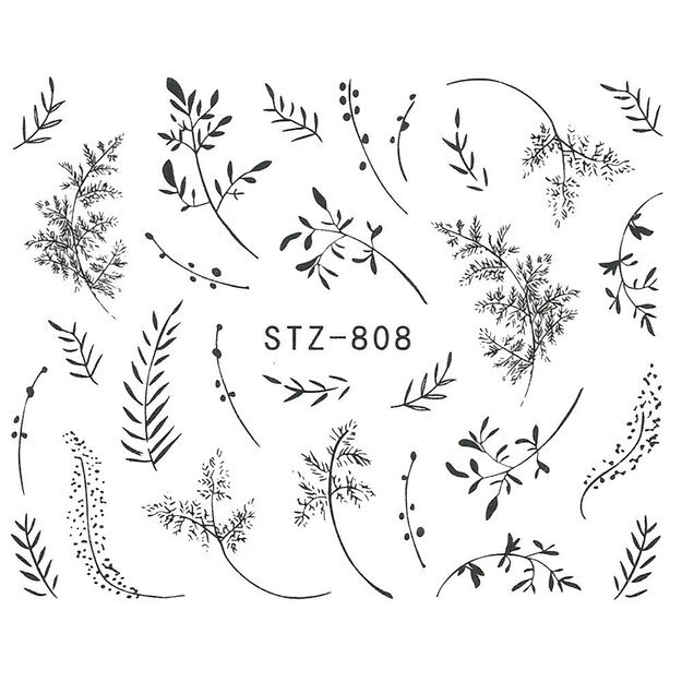 Vandeniniai lipdukai manikiūrui STZ-808