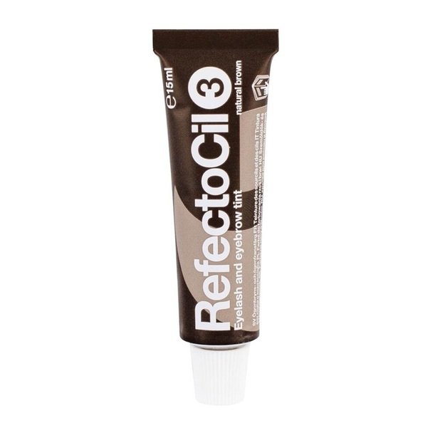 Ilgalaikiai blakstienų ir antakių dažai RefectoCil Nr 3 Natural Brown, 15 ml