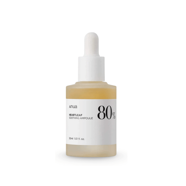 Anua Heartleaf 80% Moisture Soothing Ampoule raminantis veido serumas, 30 ml