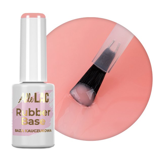 AlleLac Juicy Peach Nr. 6 kaučiukinė bazė su spalva HEMA/Di-HEMA Free, 7 g