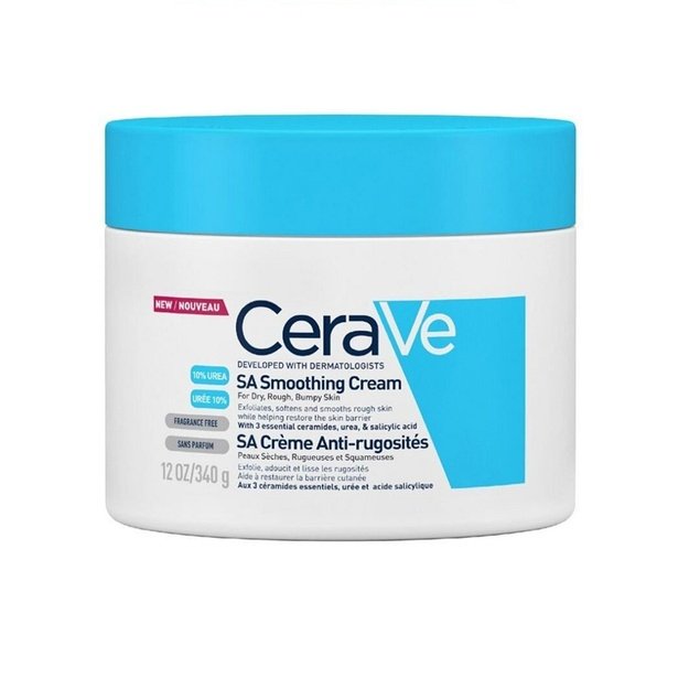 CeraVe SA Smoothing Cream glotninamasis kūno kremas šiurkščiai ir sausai odai 340 g