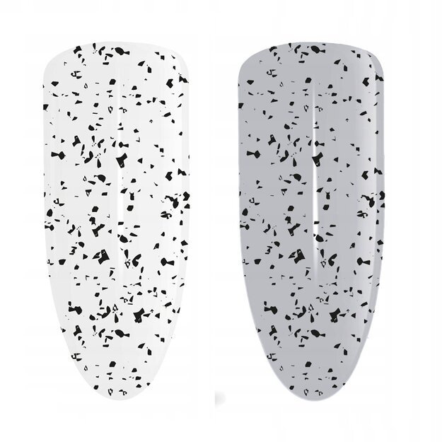 Gelinio nagų lako viršutinis sluoksnis Sunone Top Shimmer Black, 5 g 1