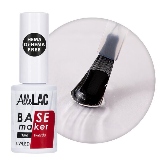 Gelinio nagų lako bazė AlleLac Base Maker Hard, 5 g