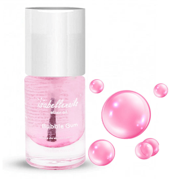 Nagų ir odelių aliejus Isabellenails Bubble Gum, 6 ml