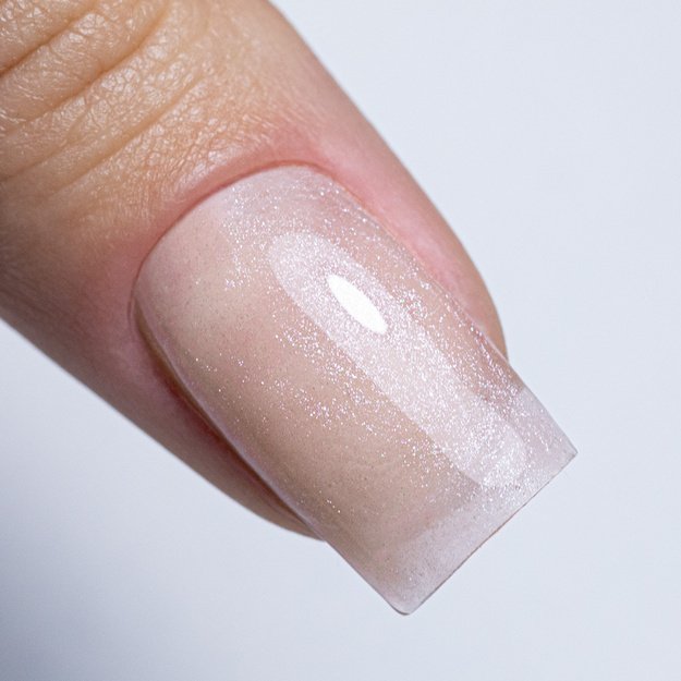 AlleLac Peach Bling Nr. 7 kaučiukinė bazė su spalva ir blizgiomis dalelėmis HEMA/Di-HEMA Free, 7 g 1