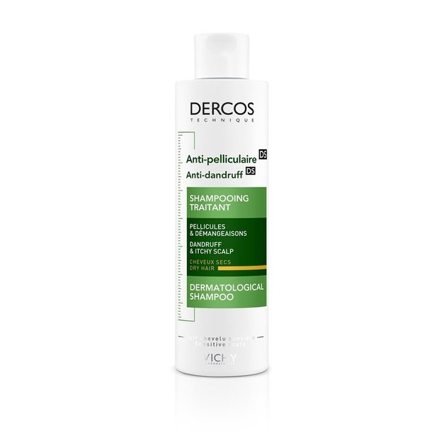 Vichy Dercos Anti-Dandruff šampūnas nuo pleiskanų sausiems plaukams, 200 ml