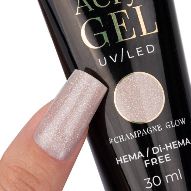 Poligelis akrilo gelis Molly Nails, Champagne Glow, 30 ml 1