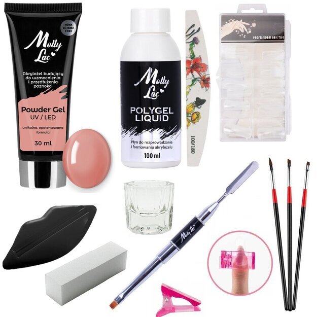 Rinkinys nagų priauginimui Polygel Pudding Rinkinys nagų priauginimui Polygel Pudding