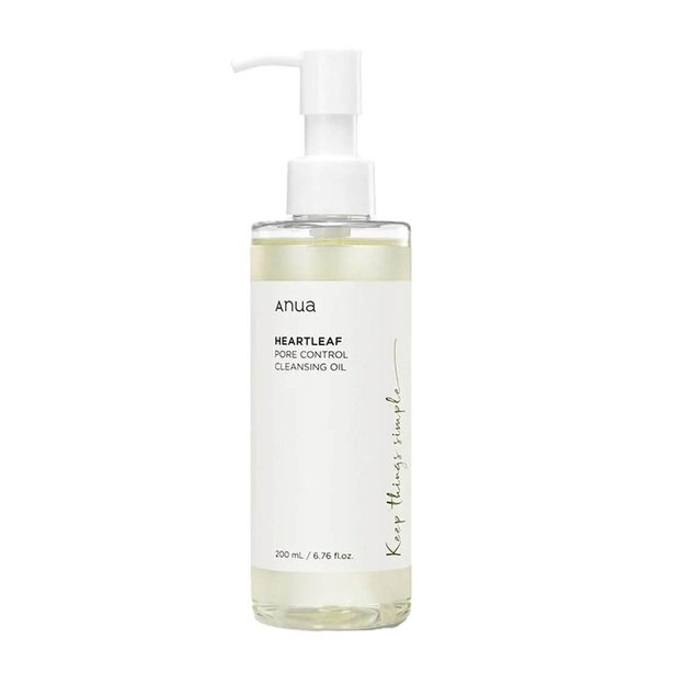 Anua Heartleaf Pore Control Cleansing Oil valomasis veido aliejus porų priežiūrai, 200 ml