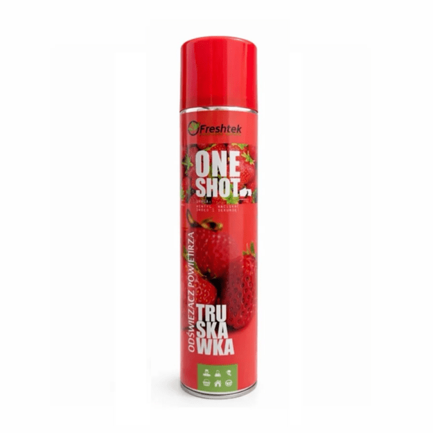 Freshtek ONE SHOT kvapų neutralizatorius Braškių, 600 ml