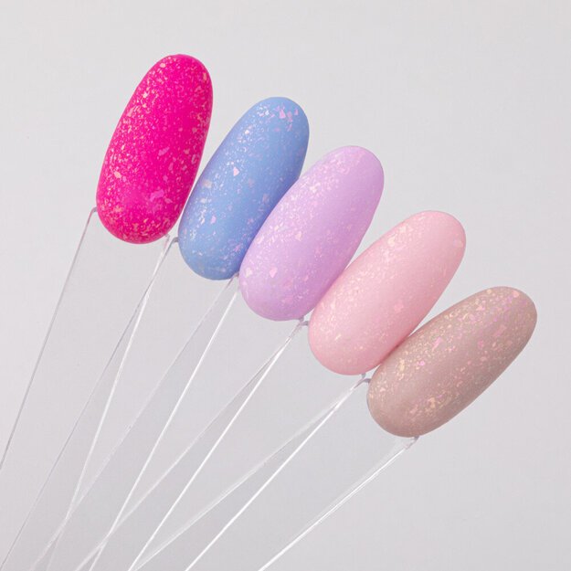Gelinio nagų lako viršutinis sluoksnis Molly Nails Princess Satin Top Fire, 10 g 2
