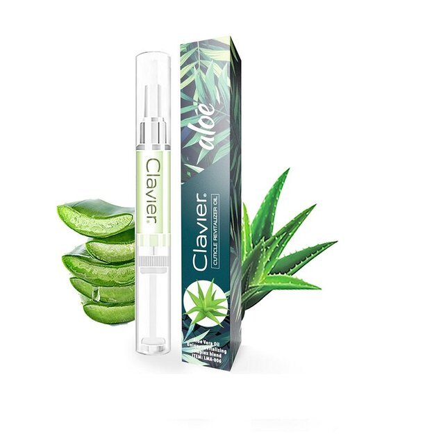Nagų ir odelių aliejus pieštukas Clavier Aloe, 5 ml