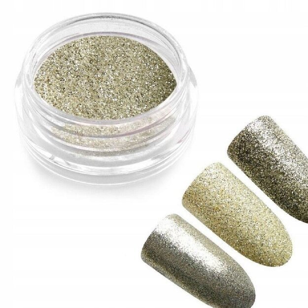Efektas nagų dekoravimui Silver Magic Dust