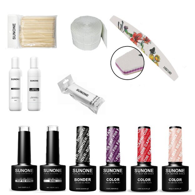 Rinkinys geliniam nagų lakavimui Sunone N07 Rinkinys geliniam nagų lakavimui Sunone N07