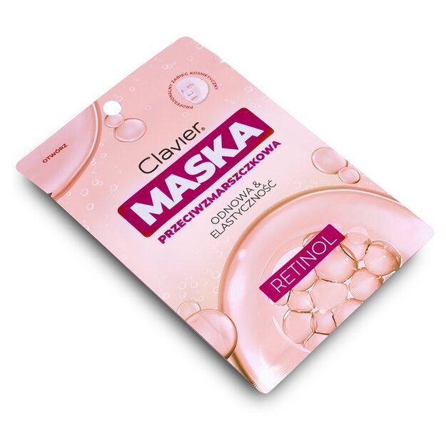 Lakštinė veido kaukė Clavier Retinol, 25 ml 1
