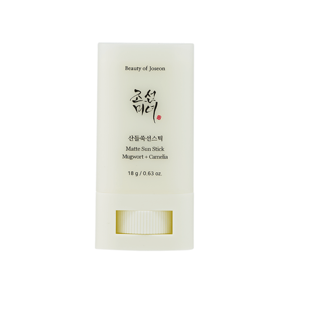 Beauty Of Joseon Matte Sun Stick Mugwort + Camelia SPF50+ matinis apsauginis pieštukas veidui nuo saulės, 18 g