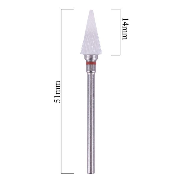 Keraminė freza Triangle, eglutės formos kūgis S 3/32", švelni 1