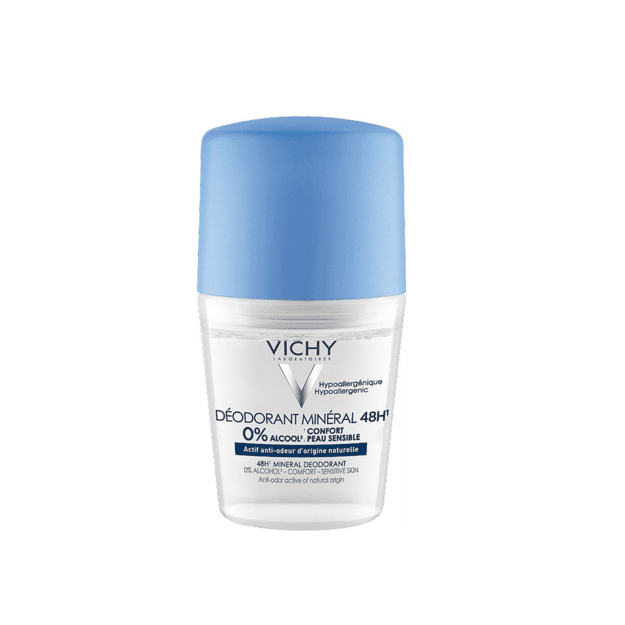 Vichy Mineral 48H rutulinis dezodorantas jautriai odai, 50 ml