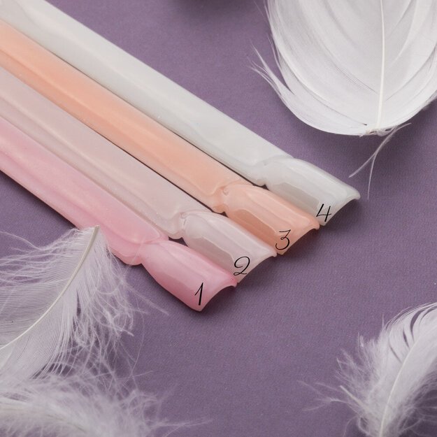 Gelinio nagų lako bazė Rubber Silky Base AlleLac Dreamer Nr3, 5 g 2