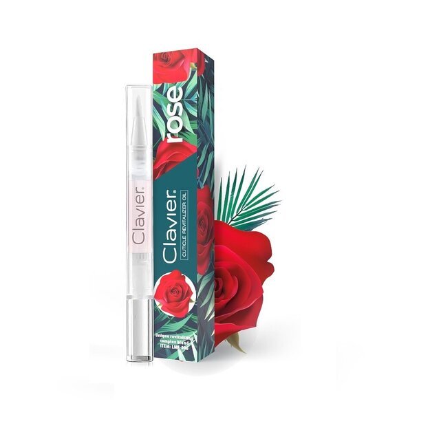 Nagų ir odelių aliejus pieštukas Clavier Rose, 5 ml