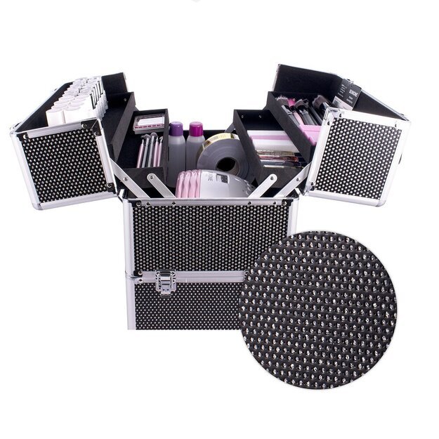 Lagaminas kosmetikai juodas cirkonis, 35 x 25 x 40 1