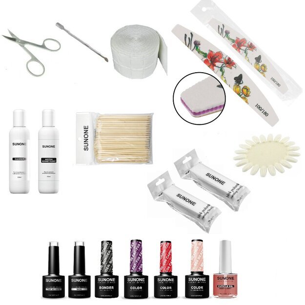 Rinkinys geliniam nagų lakavimui Sunone N08 Rinkinys geliniam nagų lakavimui Sunone N08