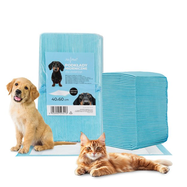 Vienkartinės sugeriančios palutės šunims ir gyvūnams 40 × 60 cm, 100 vnt