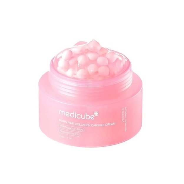 Medicube PDRN Pink Collagen Capsule drėkinamasis ir stangrinamasis veido kremas, 55 g