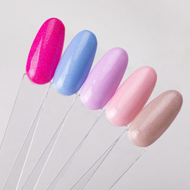 Gelinio nagų lako viršutinis sluoksnis Top Glam Shine AlleLac Moonstone, 5 g 2