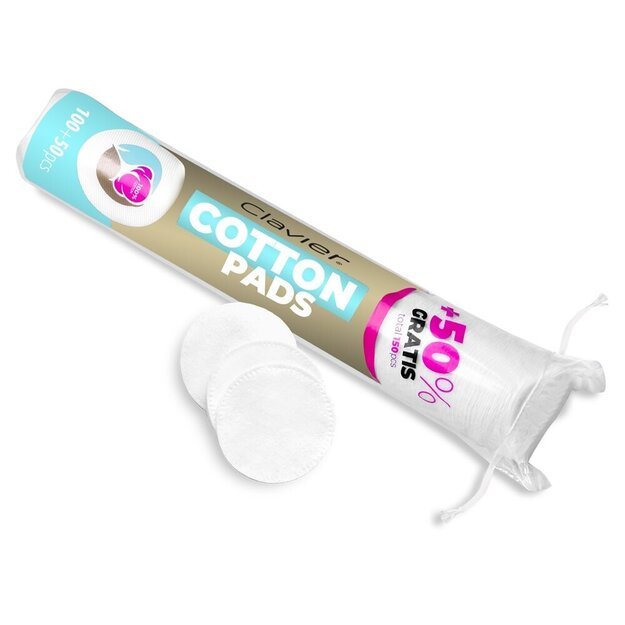 Medvilniniai vatos diskeliai Clavier, 150 vnt