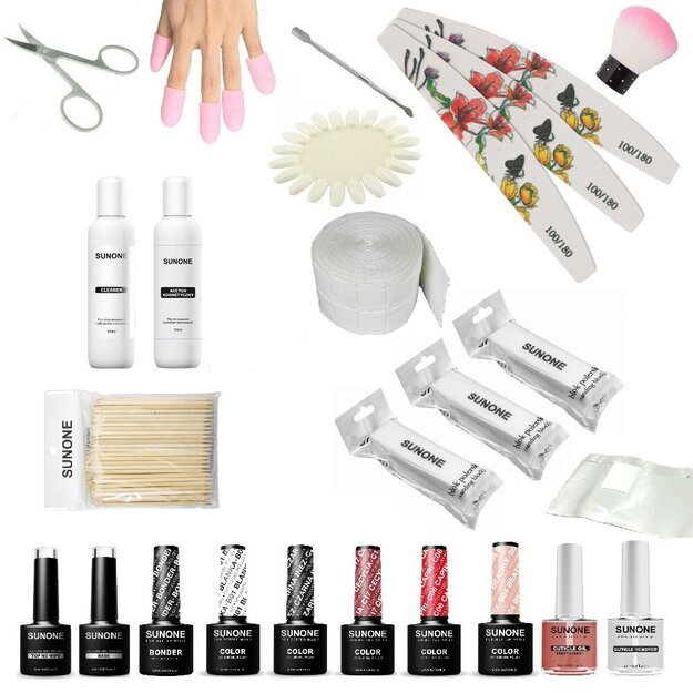 Rinkinys geliniam nagų lakavimui Sunone N09 Rinkinys geliniam nagų lakavimui Sunone N09