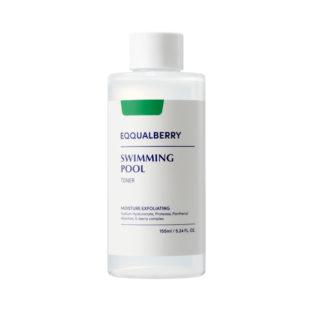 Eqqualberry Swimming Pool Daily Facial Toner kasdienis drėkinamasis veido tonikas, 155 ml