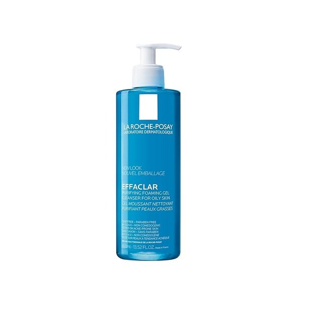 La Roche-Posay Effaclar valomasis gelis riebiai ir į aknę linkusiai odai, 400 ml