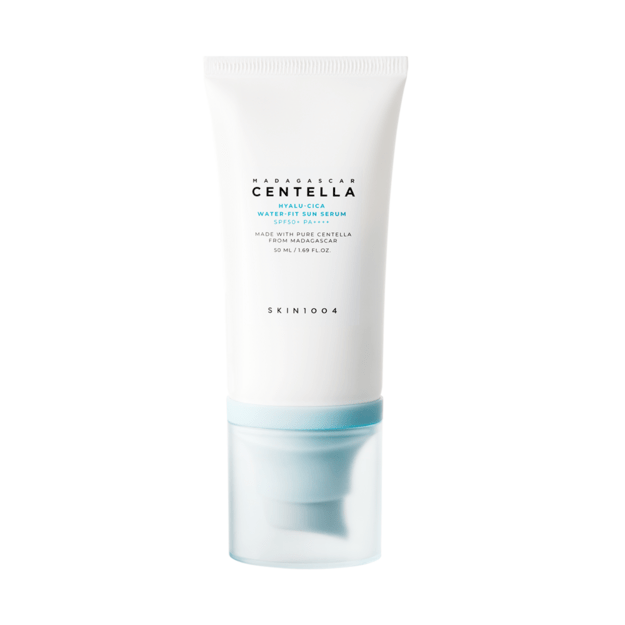 SKIN1004 Madagascar Centella Hyalu-Cica Water-Fit Sun Serum SPF50+ PA++++ drėkinamasis apsauginis kremas nuo saulės, 50 ml