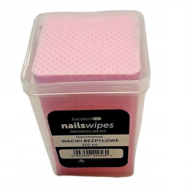 Perforuotos medvilninės servetėlės dėžutėje Excellent Pro, 200 vnt Perforuotos medvilninės servetėlės dėžutėje Excellent Pro, 200 vnt